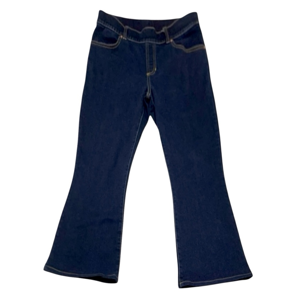 BetaBrand Dark Flare Blue Boot Cut Jegging Size Large Petite